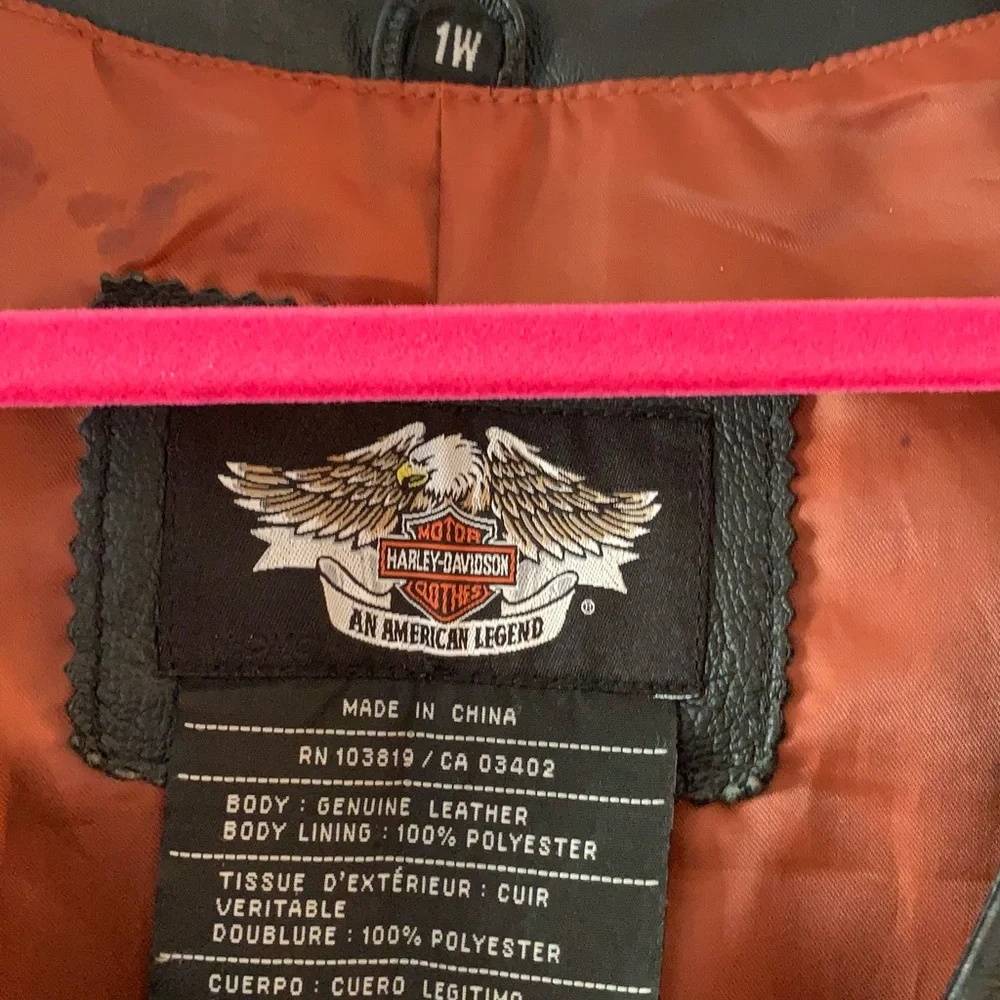 Harley-Davidson Black Leather Jacket - Picture 2 of 7